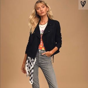 Lulu’s Suede Moto Jacket